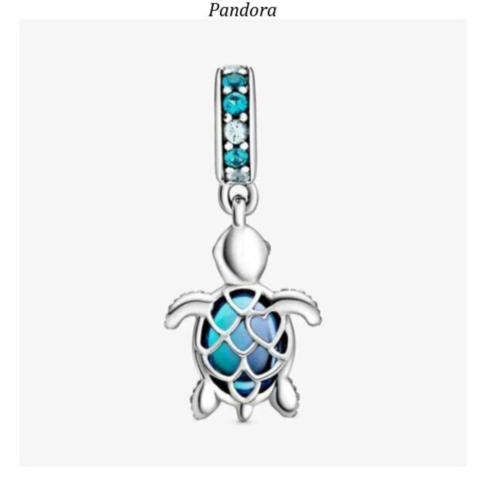 Pandora Blue Turtle Charm